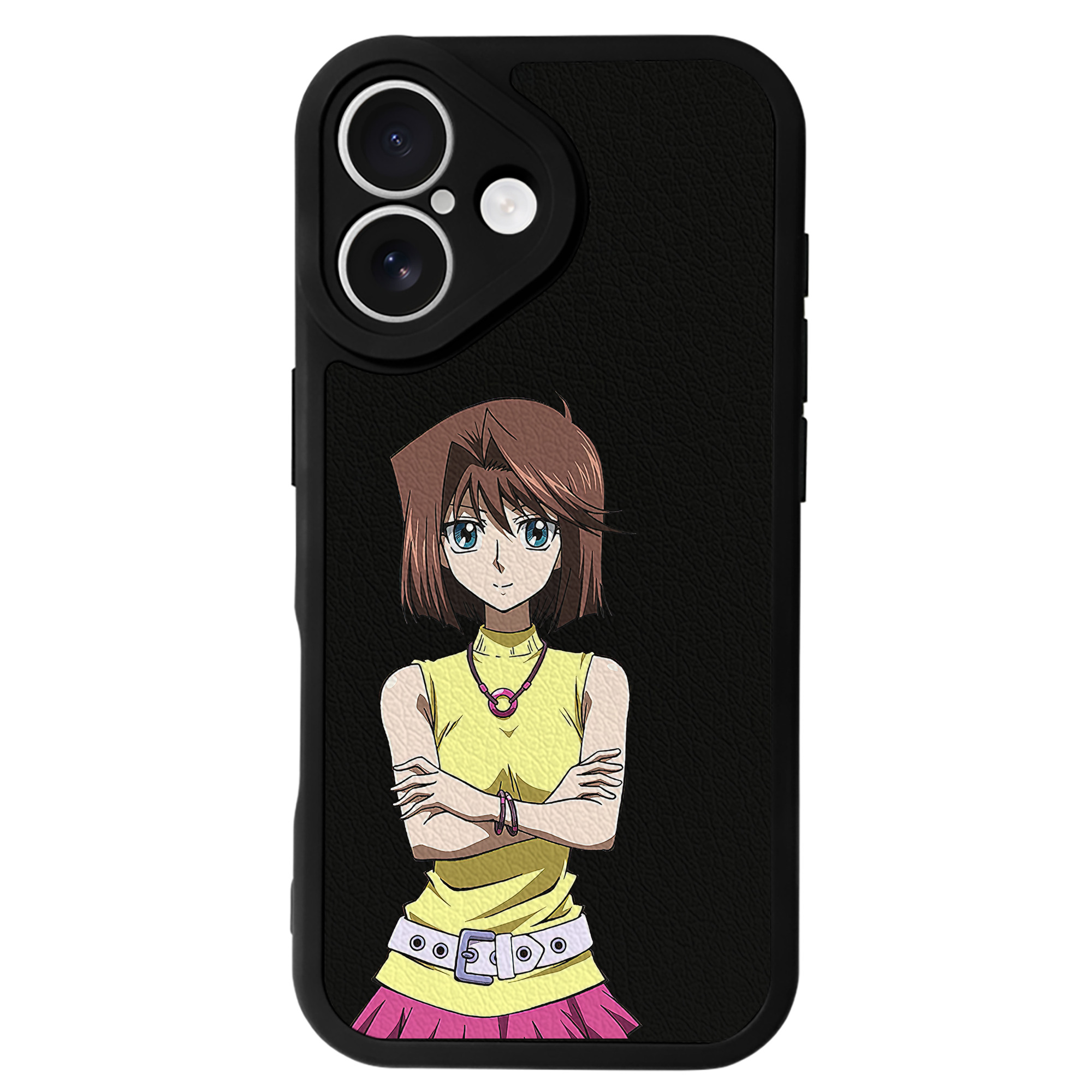 遊☆戯☆王 Yu-Gi-Oh! 【iPhone 16シリーズ対応】シリコンスマホケース（レザー調） 材質：シリコン